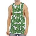 Vintage Hop Cone Pattern Print Men's Muscle Tank Top