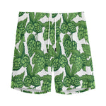 Vintage Hop Cone Pattern Print Men's Sports Shorts