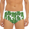 Vintage Hop Cone Pattern Print Men's Triangle Swim Briefs