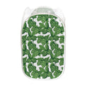 Vintage Hop Cone Pattern Print Mesh Laundry Hamper