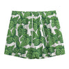 Vintage Hop Cone Pattern Print Mesh Shorts