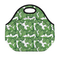 Vintage Hop Cone Pattern Print Neoprene Lunch Bag