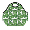 Vintage Hop Cone Pattern Print Neoprene Lunch Bag