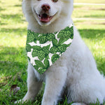 Vintage Hop Cone Pattern Print Over The Collar Dog Bandana