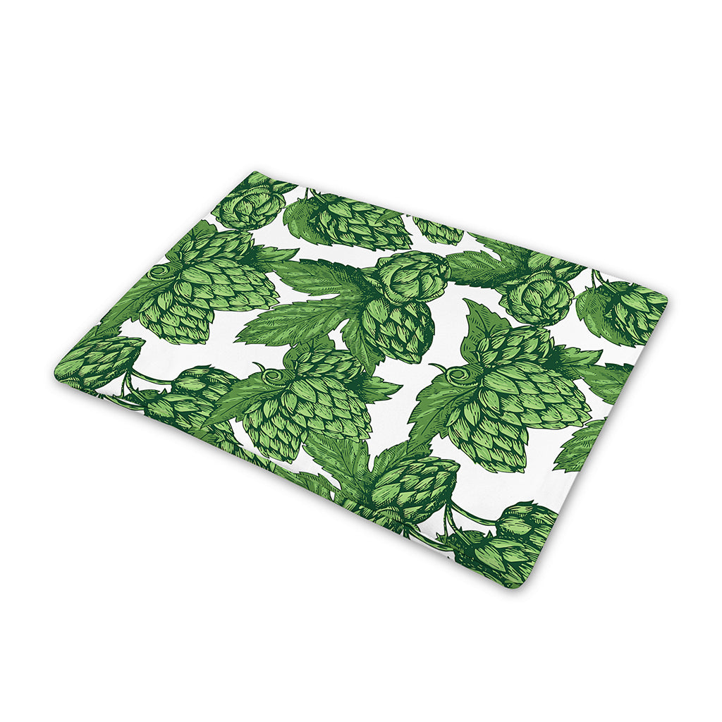 Vintage Hop Cone Pattern Print Pet Cooling Mat Cover