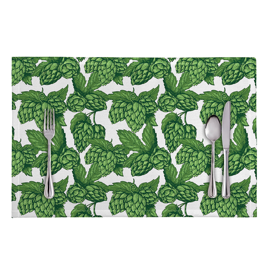 Vintage Hop Cone Pattern Print Placemat