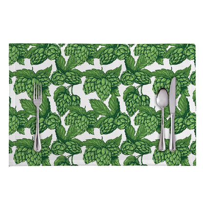 Vintage Hop Cone Pattern Print Placemat