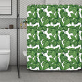 Vintage Hop Cone Pattern Print Polyester Shower Curtain