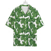 Vintage Hop Cone Pattern Print Rayon Hawaiian Shirt