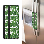 Vintage Hop Cone Pattern Print Refrigerator Handle Covers