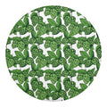 Vintage Hop Cone Pattern Print Round Blanket