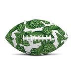 Vintage Hop Cone Pattern Print Rugby Ball
