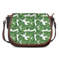 Vintage Hop Cone Pattern Print Saddle Bag