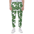 Vintage Hop Cone Pattern Print Joggers