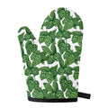 Vintage Hop Cone Pattern Print Single Oven Mitt
