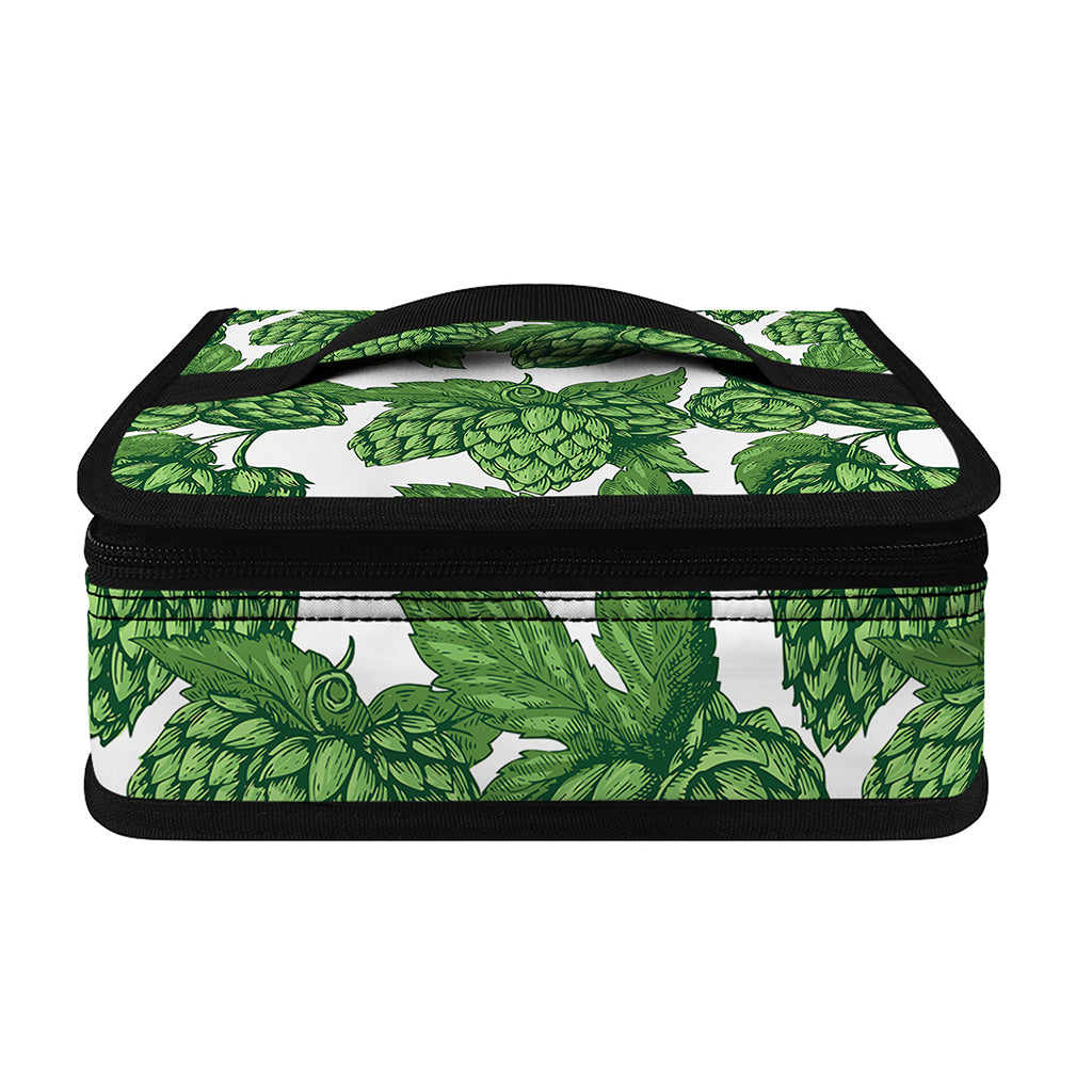 Vintage Hop Cone Pattern Print Small Lunch Bag