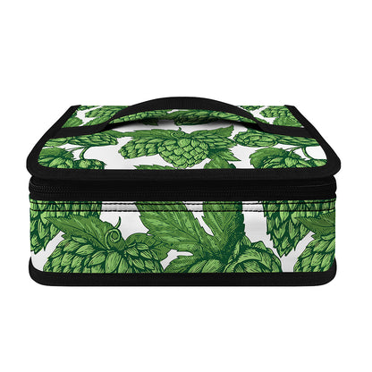 Vintage Hop Cone Pattern Print Small Lunch Bag