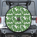 Vintage Hop Cone Pattern Print Tire Cover With Camera Hole
