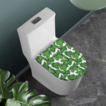 Vintage Hop Cone Pattern Print Toilet Lid Cover