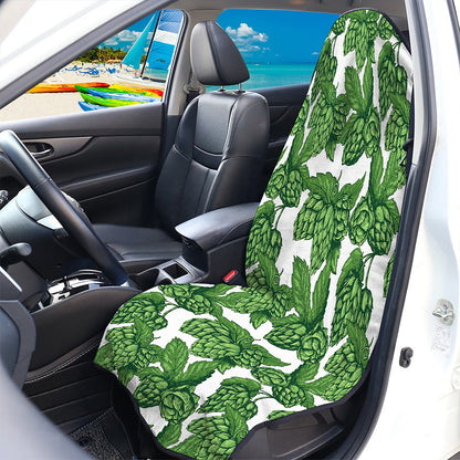 Vintage Hop Cone Pattern Print Waterproof Car Seat Cover