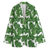 Vintage Hop Cone Pattern Print Women's Blazer