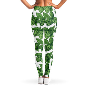 Vintage Hop Cone Pattern Print Women's Leggings