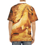 Vintage Horse Painting Print Aloha Shirt