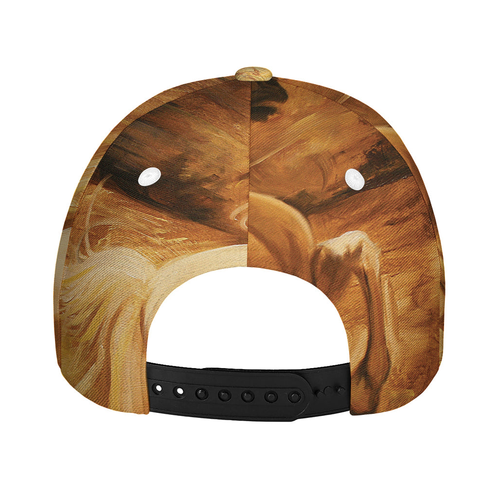 Vintage Horse Painting Print Baseball Cap