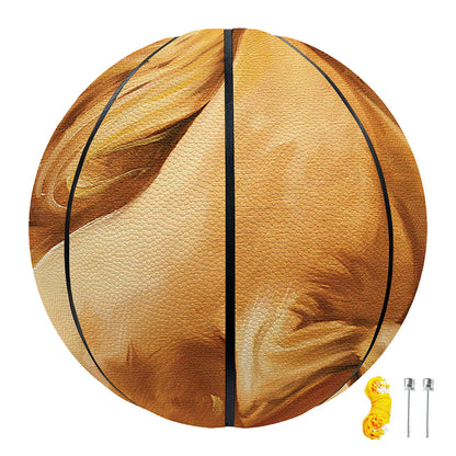 Vintage Horse Painting Print Basketball