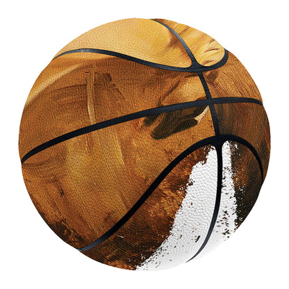 Vintage Horse Painting Print Basketball