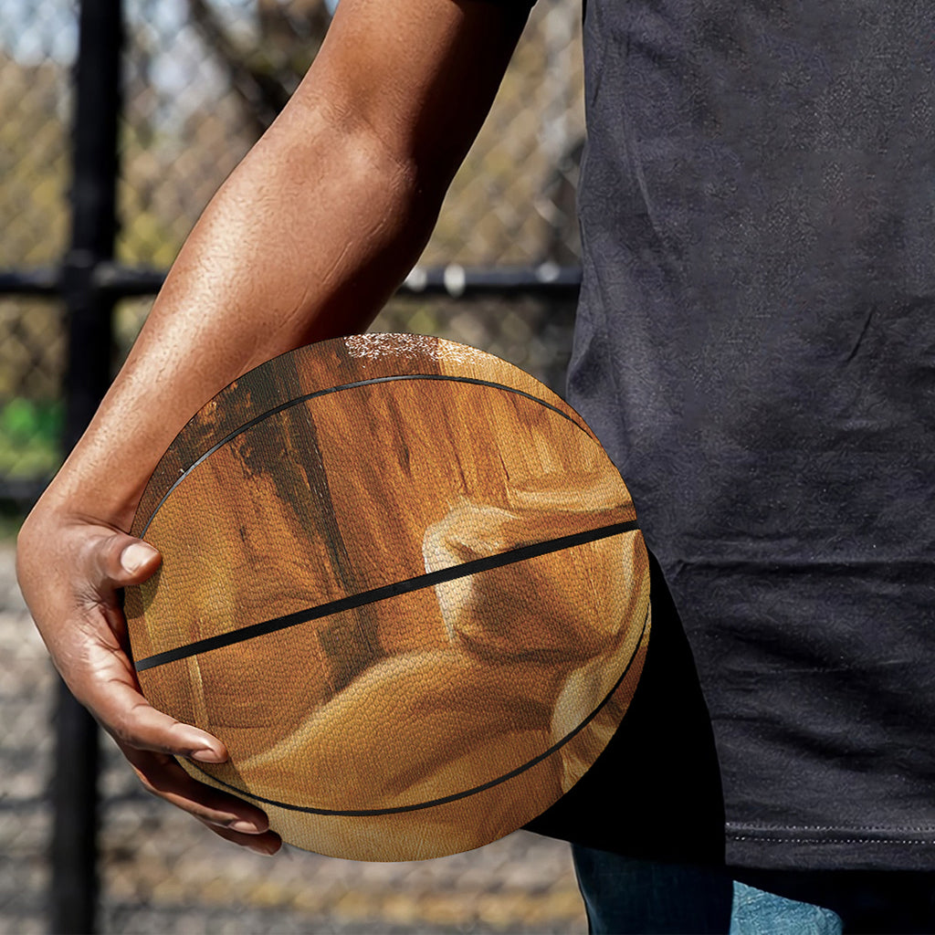 Vintage Horse Painting Print Basketball