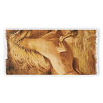Vintage Horse Painting Print Beach Towel
