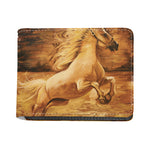 Vintage Horse Painting Print Bifold Wallet