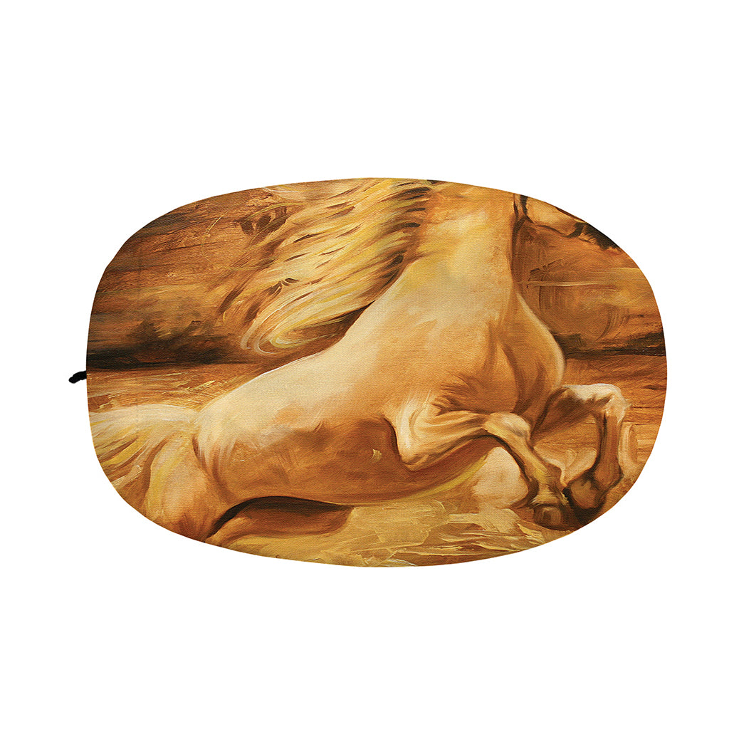 Vintage Horse Painting Print Car Side Mirror Covers