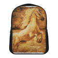Vintage Horse Painting Print Casual Backpack