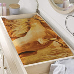 Vintage Horse Painting Print Changing Pad Cover