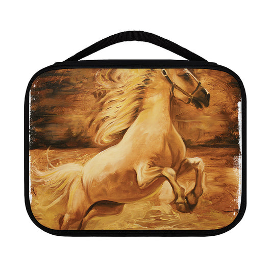 Vintage Horse Painting Print Classic Bible Case