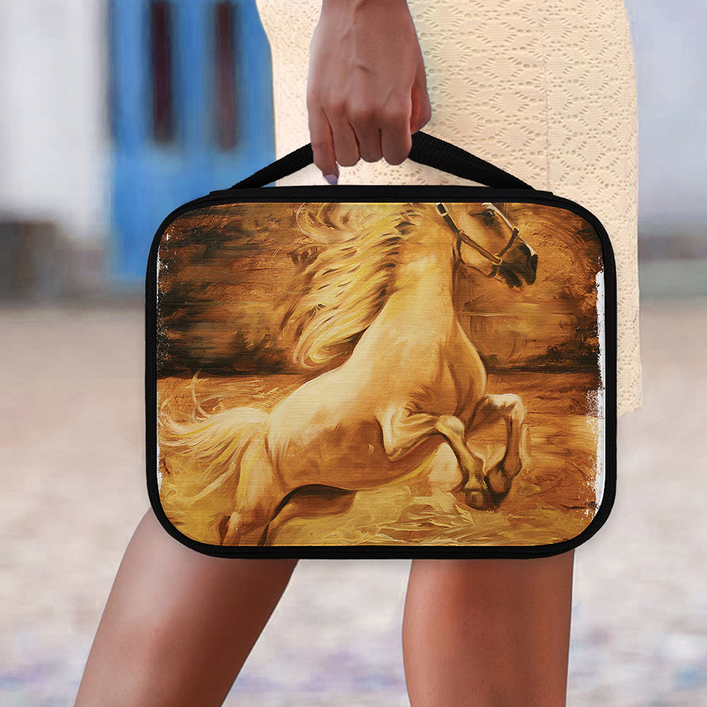 Vintage Horse Painting Print Classic Bible Case