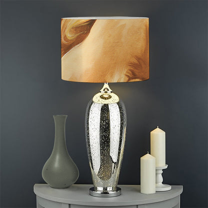Vintage Horse Painting Print Drum Lamp Shade