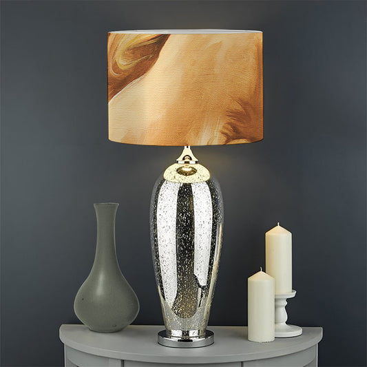 Vintage Horse Painting Print Drum Lamp Shade