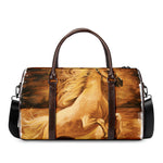 Vintage Horse Painting Print Duffle Bag