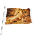 Vintage Horse Painting Print Flag