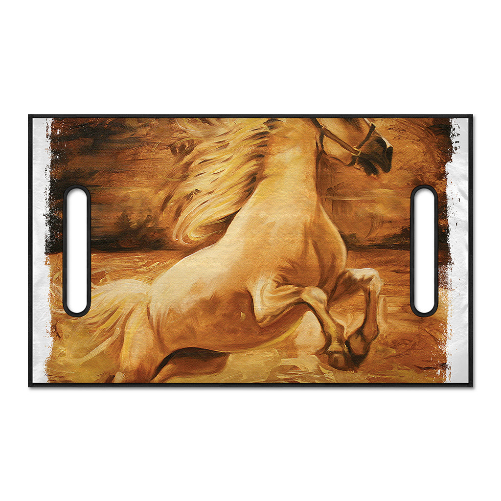 Vintage Horse Painting Print Golf Cart Seat Cover