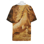 Vintage Horse Painting Print Hawaiian Shirt