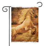 Vintage Horse Painting Print House Flag