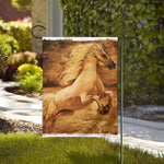 Vintage Horse Painting Print House Flag