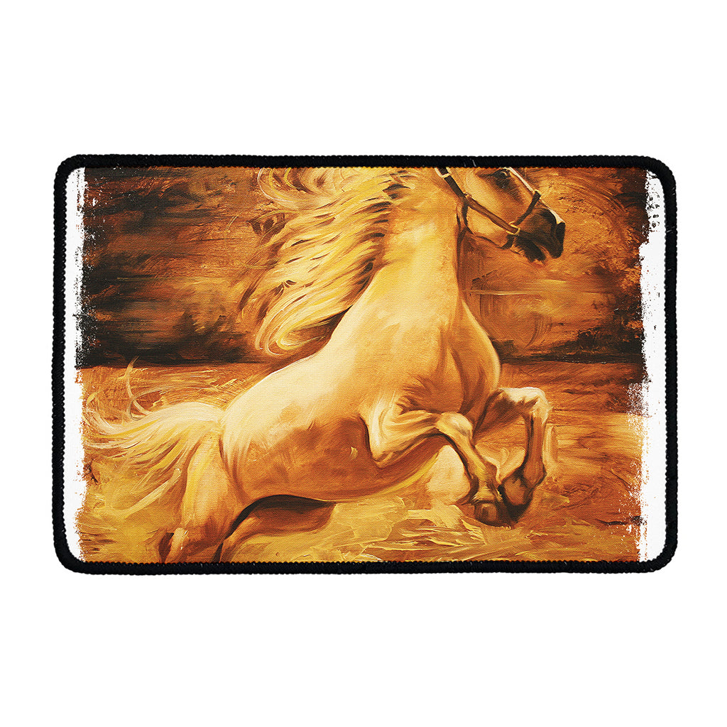 Vintage Horse Painting Print Kitchen Mat