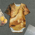 Vintage Horse Painting Print Men's Bodysuit