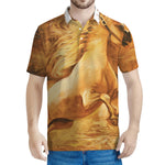 Vintage Horse Painting Print Men's Polo Shirt