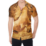 Vintage Horse Painting Print Men's Shirt